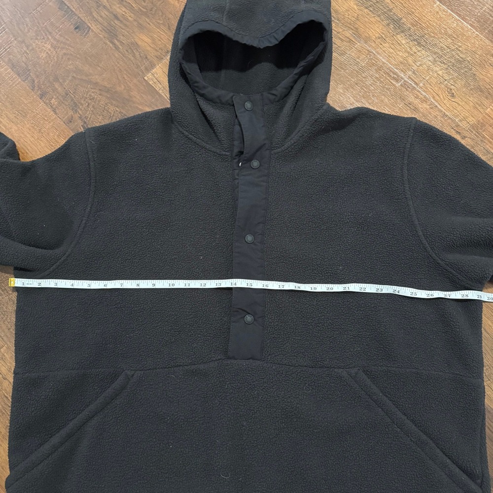 The North Face Jacket Men M Black Carbondale 1/4 Snap Fleece Pullover Hooded - Picture 5 of 7